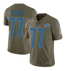 Nike Lions 77 Frank Ragnow Olive Salute To Service Limited Jersey