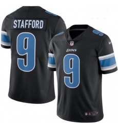 Youth Nike Detroit Lions 9 Matthew Stafford Limited Black Rush Vapor Untouchable NFL Jersey