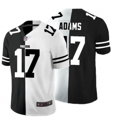 Nike Packers 17 Davante Adams Black And White Split Vapor Untouchable Limited Jersey