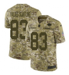 Nike Packers #83 Marquez Valdes Scantling Camo Mens Stitched NFL Limited 2018 Salute To Service Jersey