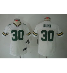 Women Nike Green Bay Packers #30 John Kuhn White Color[NIKE LIMITED Jersey]