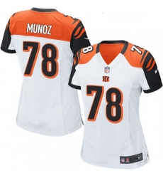 Womens Nike Cincinnati Bengals 78 Anthony Munoz Game White NFL Jersey