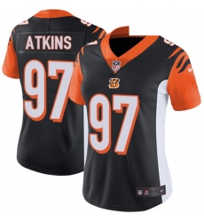 Womens Nike Cincinnati Bengals 97 Geno Atkins Vapor Untouchable Limited Black Team Color NFL Jersey