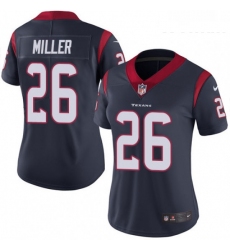 Womens Nike Houston Texans 26 Lamar Miller Elite Navy Blue Team Color NFL Jersey