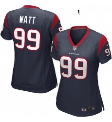 Womens Nike Houston Texans 99 JJ Watt Game Navy Blue Team Color NFL Jersey