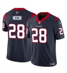 Youth Houston Texans 28 Joe Mixon Navy 2024 F U S E Vapor Untouchable Limited Stitched Football Jersey