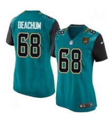 Women Nike Jaguars #68 Kelvin Beachum Green NFL Jersey