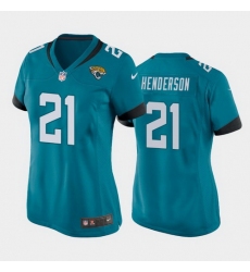 women c.j. henderson jacksonville jaguars teal game jersey 