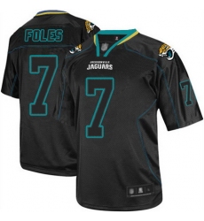 Jaguars 7 Nick Foles Lights Out Black Youth Stitched Football Elite Jersey