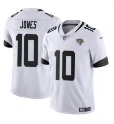 Youth Jacksonville Jaguars 10 Mac Jones White Vapor Untouchable Limited Stitched Jersey