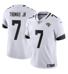 Youth Jacksonville Jaguars 7 Brian Thomas Jr White 2024 Draft Vapor Untouchable Limited Stitched Jersey