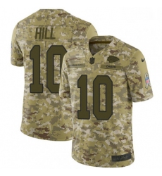 Men Nike Kansas City Chiefs 10 Tyreek Hill Limited Camo 2018 Salute to Service NFL Jersey