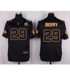 Nike Chiefs #29 Eric Berry Black Mens Stitched NFL Elite Pro Line Gold Collection Jersey