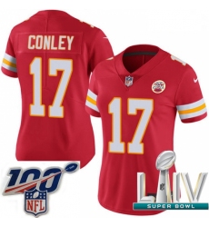 2020 Super Bowl LIV Women Nike Kansas City Chiefs #17 Chris Conley Red Team Color Vapor Untouchable Limited Player NFL Jersey