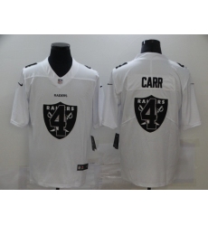 Nike Las Vegas Raiders 4 Derek Carr White Shadow Logo Limited Jersey