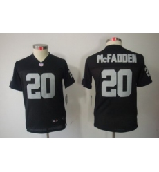 Nike Youth Oakland Raiders #20 Darren McFadden Black Color[Youth Limited Jerseys]