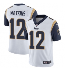 Nike Rams #12 Sammy Watkins White Mens Stitched NFL Vapor Untouchable Limited Jersey