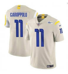 Youth Los Angeles Rams 11 Jimmy Garoppolo Bone Vapor Untouchable Stitched Football Jersey