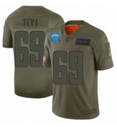 Youth Los Angeles Chargers 69 Sam Tevi Limited Camo 2019 Salute to Service Football Jersey