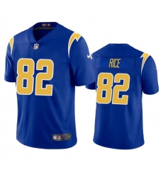 Youth Los Angeles Chargers 82 Brenden Rice Royal 2024 Draft Vapor Limited Stitched Football Jersey