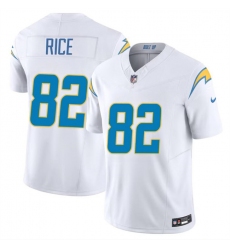 Youth Los Angeles Chargers 82 Brenden Rice White 2024 Draft F U S E Vapor Limited Stitched Football Jersey