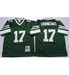 Eagles 17 Harold Carmichael Green Throwback Jersey