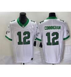 Men Philadelphia Eagles 12 Randall Cunningham White 2023 F U S E Vapor Untouchable Stitched Football Jersey