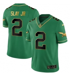 Men Philadelphia Eagles 2 Darius Slay JR Green black Vapor Untouchable Limited Stitched Jersey