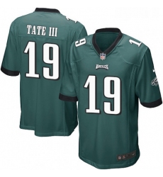 Mens Nike Philadelphia Eagles 19 Golden Tate III Game Midnight Green Team Color NFL Jerse