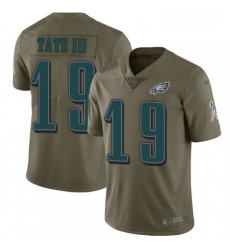 Mens Nike Philadelphia Eagles 19 Golden Tate III Limited Olive 2017 Salute to Service NFL Jerse