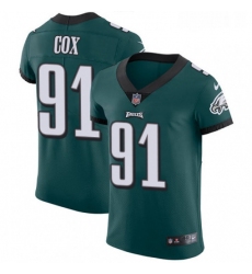 Mens Nike Philadelphia Eagles 91 Fletcher Cox Midnight Green Team Color Vapor Untouchable Elite Player NFL Jersey