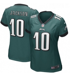 Womens Philadelphia Eagles 10 DeSean Jackson Midnight Green Nike Game Jerse