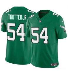 Youth Philadelphia Eagles 54 Jeremiah Trotter Jr Green 2024 Draft F U S E Vapor Untouchable Throwback Limited Stitched Football Jersey