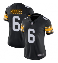 Women Steelers #6 Devlin Hodges Black Alternate Stitched Football Vapor Untouchable Limited Jersey