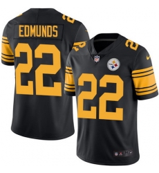 Nike Steelers #22 Terrell Edmunds Black Youth Stitched NFL Limited Rush Jersey