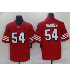 Men San Francisco 49ers 54 Warner Red Nike Vapor Untouchable Limited 2021 NFL Jersey