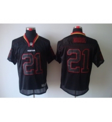 Nike San Francisco 49ers 21 Frank Gore Black Elite Lights Out NFL Jersey