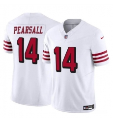 Youth San Francisco 49ers 14 Ricky Pearsall New White 2024 Draft F U S E  Vapor Untouchable Limited Stitched Football Jersey