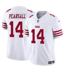 Youth San Francisco 49ers 14 Ricky Pearsall White 2024 Draft F U S E  Vapor Untouchable Limited Stitched Football Jersey