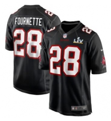 Men Tampa Bay Buccaneers Leonard Fournette Nike Black Super Bowl LIV Jersey