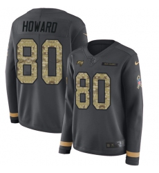 Nike Buccaneers #80 O  J  Howard Anthracite Salute to Service