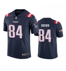 Men Nike New England Patriots 84 Antonio Brown Navy Blue Rush Jersey