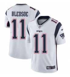 Nike Patriots #11 Drew Bledsoe White Mens Stitched NFL Vapor Untouchable Limited Jersey