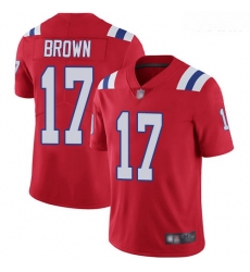 Patriots #17 Antonio Brown Red Alternate Youth Stitched Football Vapor Untouchable Limited Jersey