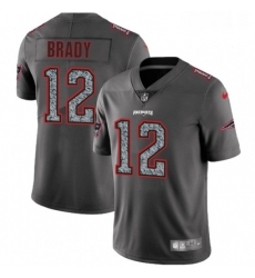 Youth Nike New England Patriots 12 Tom Brady Gray Static Untouchable Limited NFL Jersey