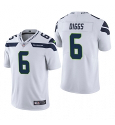 Men Seattle Seahawks Quandre Diggs #6 White Vapor Limited NFL Jersey