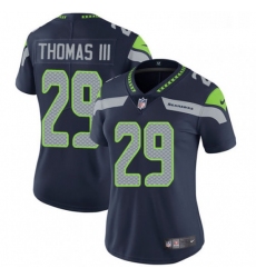 Womens Nike Seattle Seahawks 29 Earl Thomas III Elite Steel Blue Team Color NFL Jersey