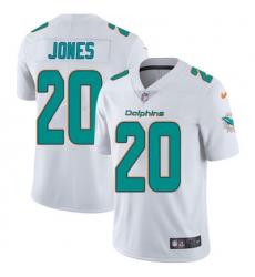 Nike Dolphins #20 Reshad Jones White Mens Stitched NFL Vapor Untouchable Limited Jersey