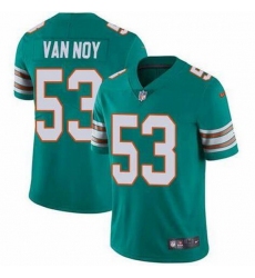 Nike Dolphins 53 Kyle Van Noy Aqua Throwback Vapor Untouchable Limited Jersey