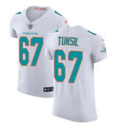 Nike Dolphins #67 Laremy Tunsil White Mens Stitched NFL Vapor Untouchable Elite Jersey